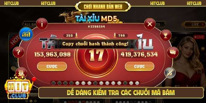 Dễ dàng kiểm tra các chuỗi mã băm