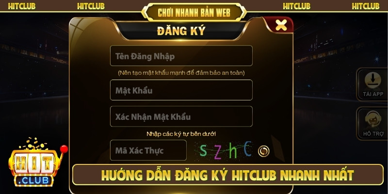 Hướng dẫn đăng ký Hitclub nhanh nhất