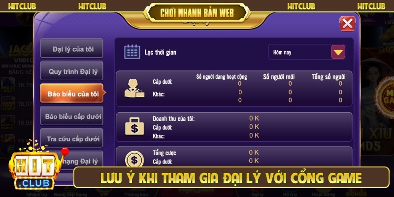 Lưu ý khi tham gia đại lý với cổng game