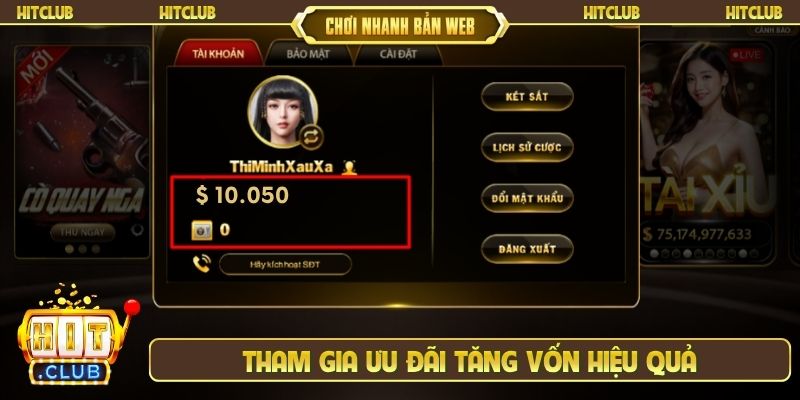 Tham gia ưu đãi tăng vốn hiệu quả